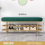Nordic Shoe Bench Soft Cushion Multifunctional Shoe Rack
