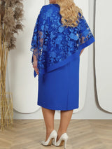 Plus Size Women Dresses 2023 Summer Embroidery Floral