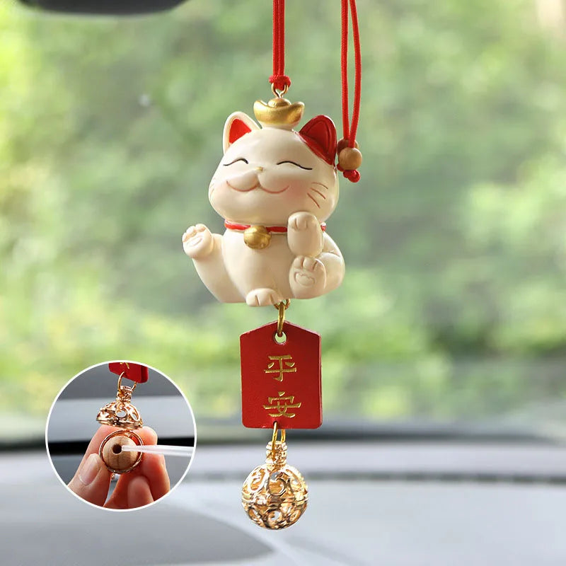 Creative Lucky Cat Car Pendant for Women Blessing