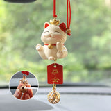 Creative Lucky Cat Car Pendant for Women Blessing