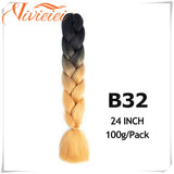 6 Pcs 24" Jumbo Synthetic Braids Hair Extensions