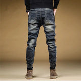 Trousers with Print Stretch Male Cowboy Pants Elastic