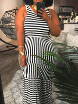 LW Plus Size Striped Bodycon Cami Dress Summer