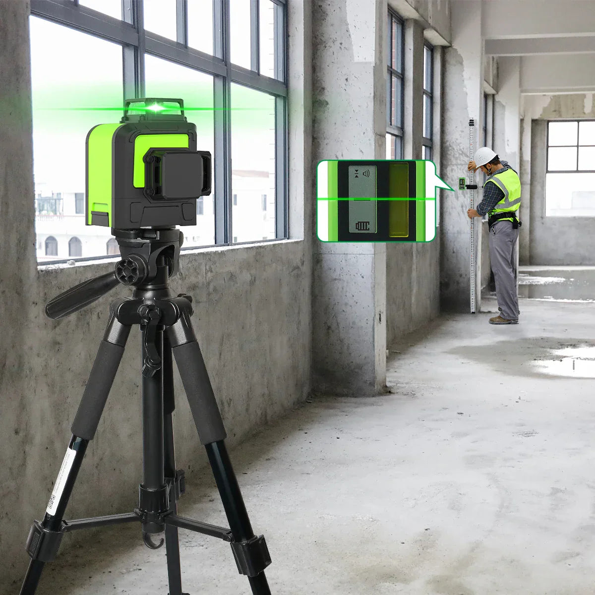 Huepar 12 Lines 3D Cross Line Laser Level