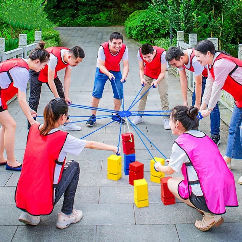 Teamwork Games Tower Building Outdoor Sports Toys Team