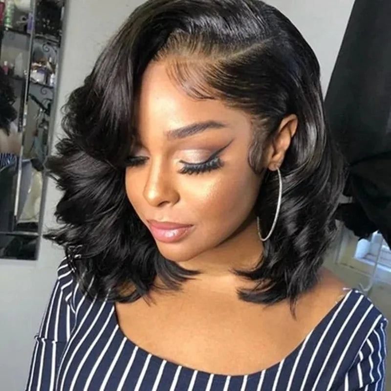 Brazilian Body Wave Frontal Wigs Short 13x4 Lace