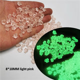 300/500 Pcs Garden Decoration Pebbles Luminous Stone Glow