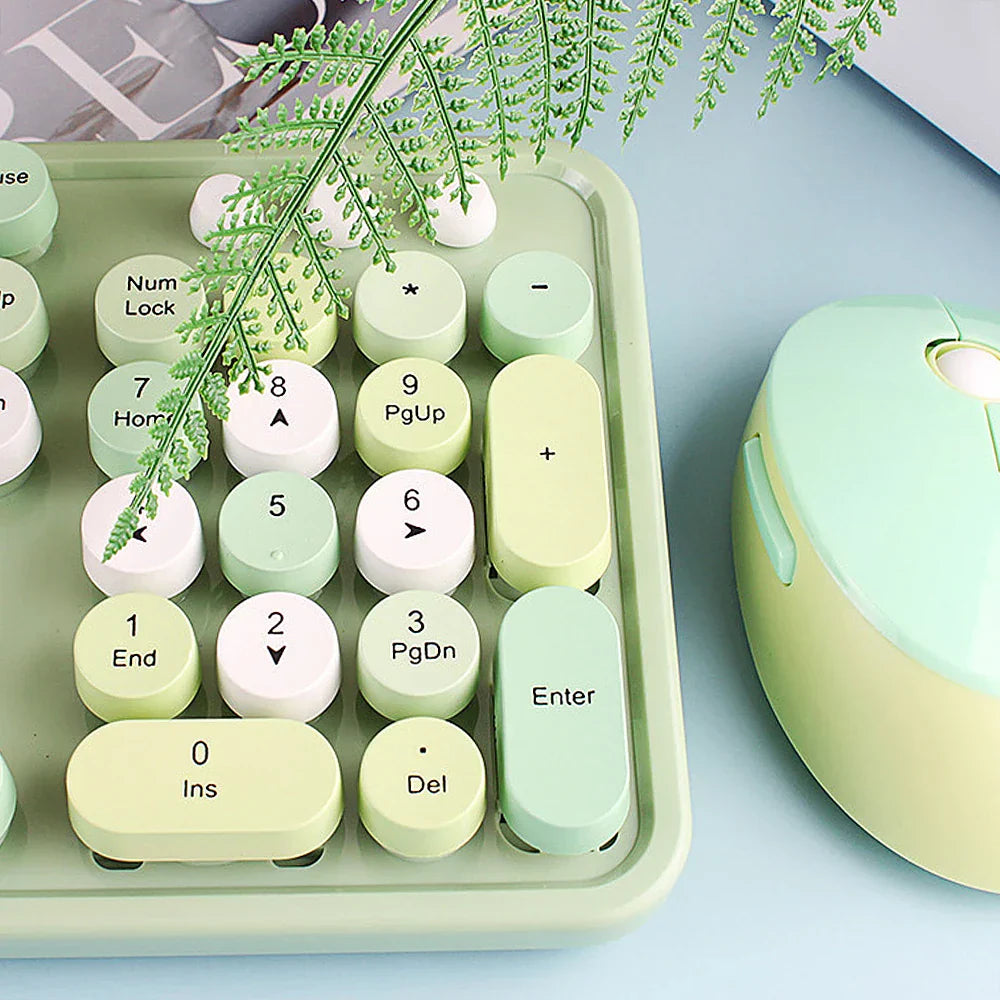 Mofii Sweet Keyboard Mouse Combo Mixed Color 2.4G