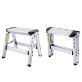 1 Step Stool Folding Ladder Aluminum Alloy Herringbone