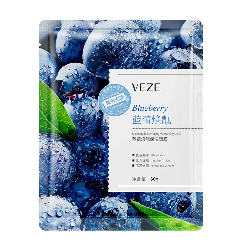 20pcs VENZEN Fruit Essence Facial Mask Moisturizing Anti-wrinkle