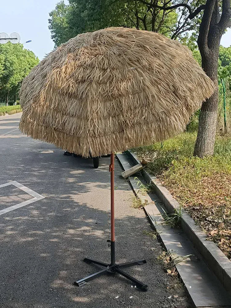 200x220cm Tiki Umbrellas Simulated Thatch Patio Beach Umbrella