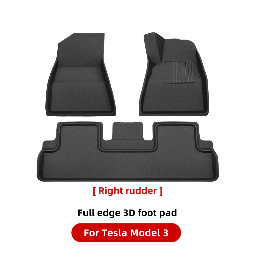 YZ For Tesla Model3 Foot Mats For TESLA