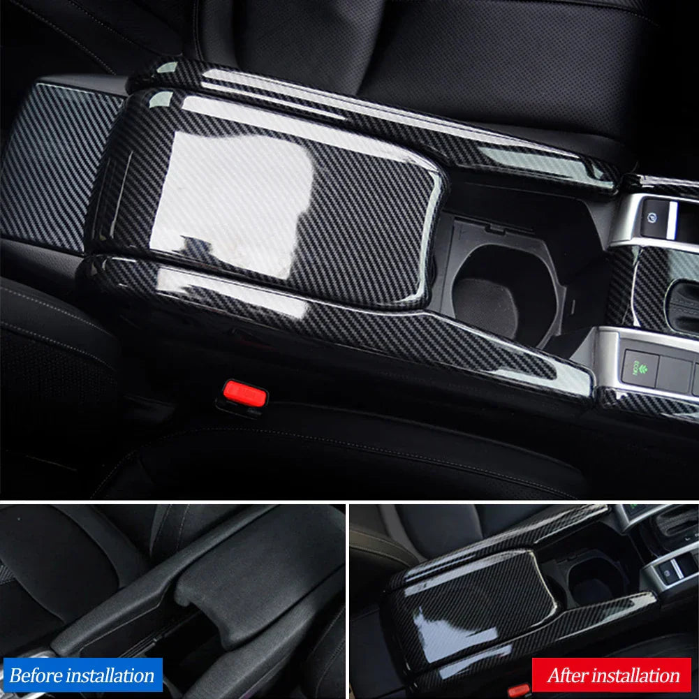 Carbon Fiber Car Gear Panel Trim Shift Panel