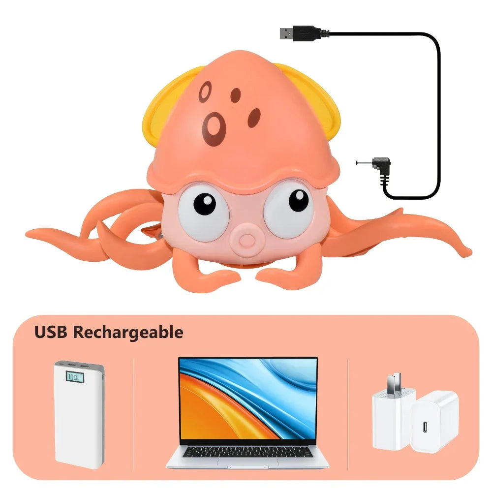 Kids Induction Escape Octopus Crab Crawling Toy Baby