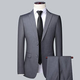 High Quality (Blazer+ Waistcoat + Trousers) Men Simple