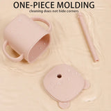 Modabebe Baby Feeding Cups Cute Animal Silicone Straw