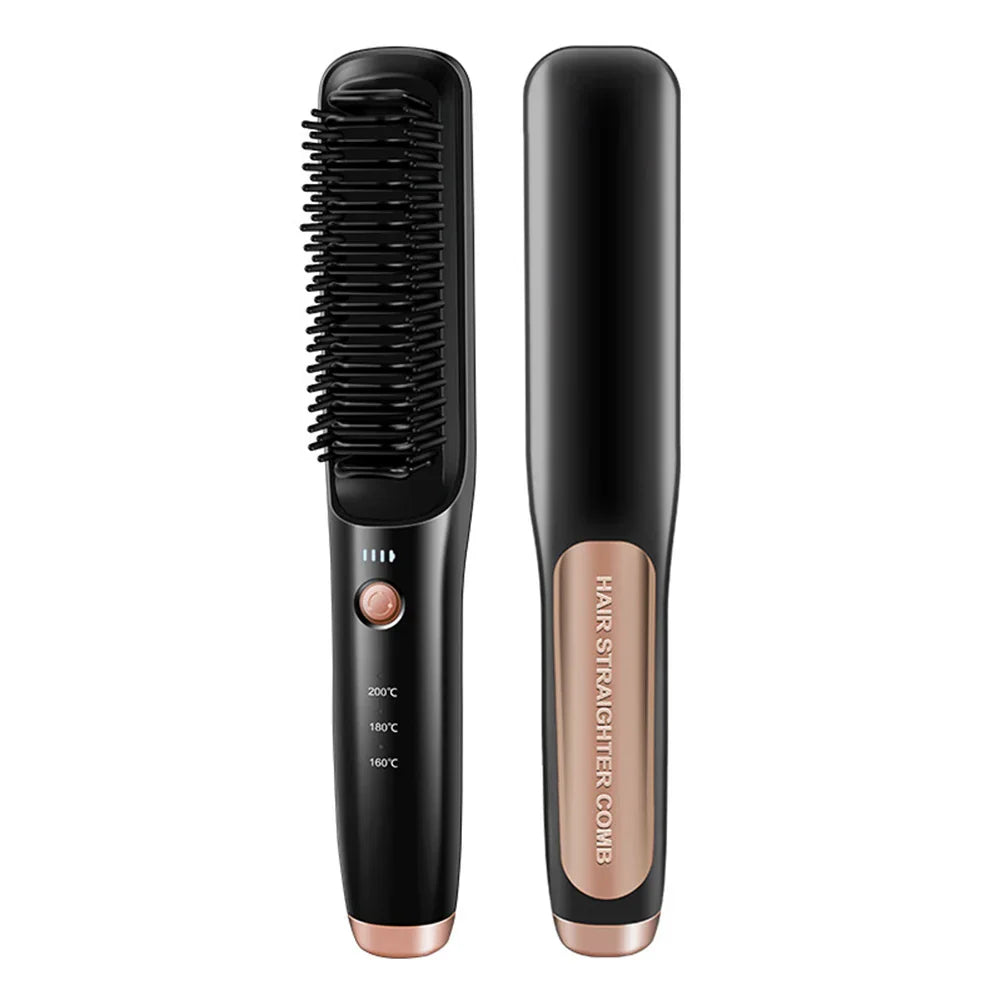 Electric Hair Brushes Multifunctional Cordless Hair Straightener Brush