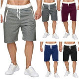 Plus S-3XL Men Run Shorts Patchwork Training Shorts