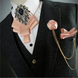 Men's Bow Tie Corsage Pocket Towel Sets British