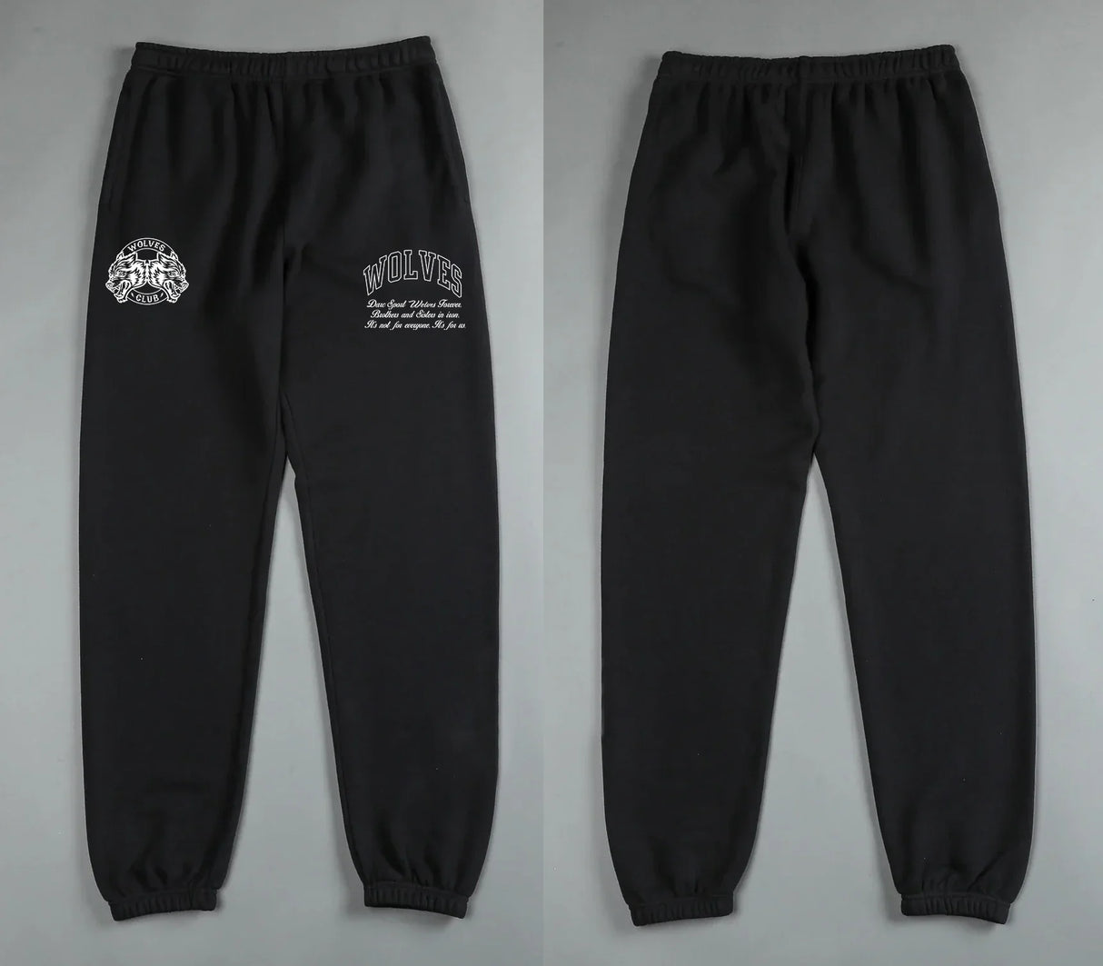 DARC Wolves Joggers Street Pants Casual Warm Oversize