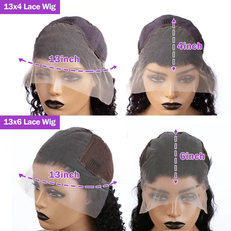 13x4 13x6 HD Transparent 613 Lace Frontal Wig