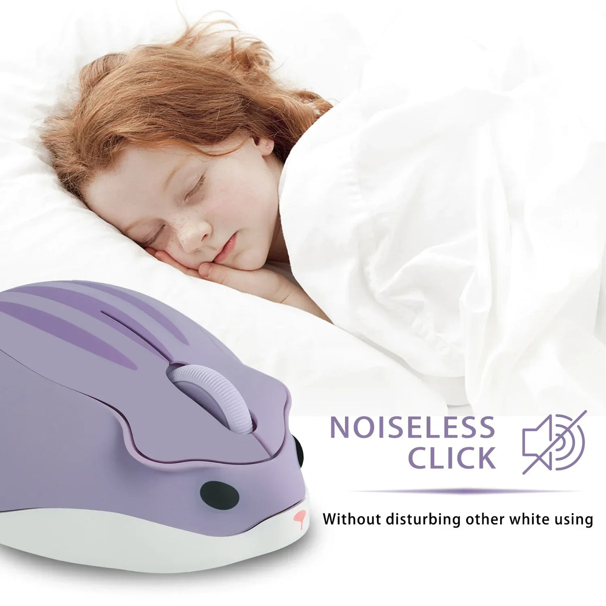 Cute 2.4G Wireless Bluetooth Mouse Mini Optical Silent