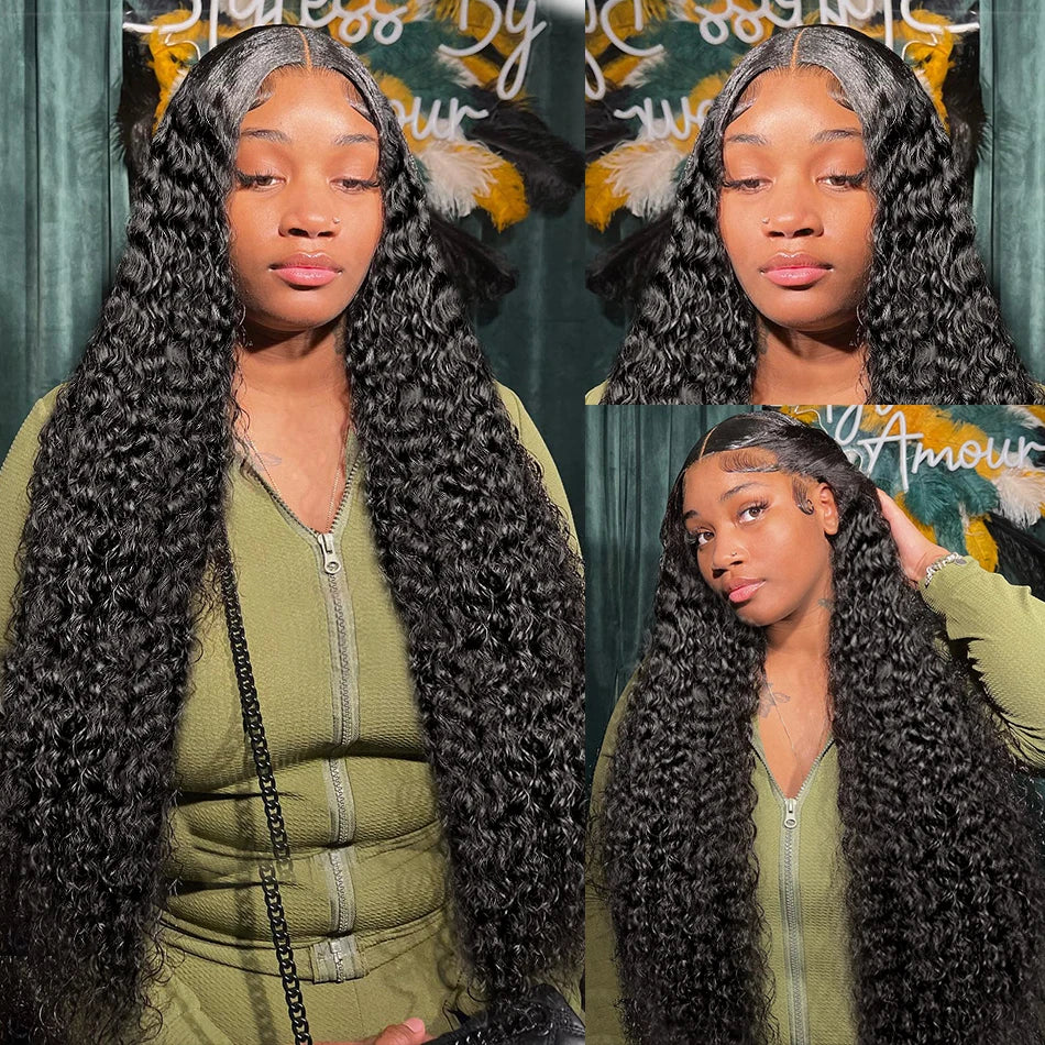 250% 13x4 Loose Deep Wave Frontal Wig Brazilian