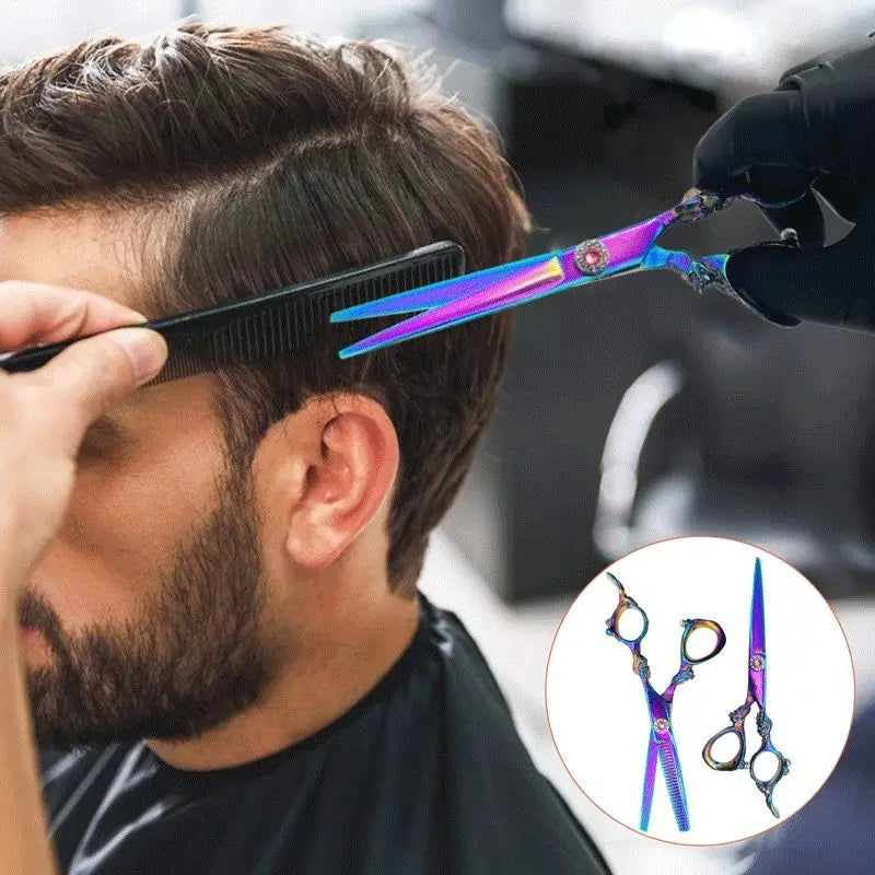 Colorful Hairdressing Scissors Set, Hair Cutting Scissors, Hair