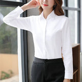 White Shirt Woman 6XL Plus Size Blouse Office
