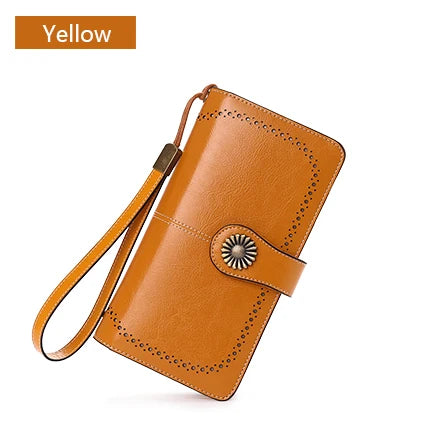 2024 Women's Genuine Leather Long Wallet