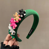 Korean Colorful Bear Headband Girl Cartoon Headwear Kids