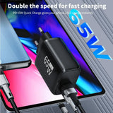 65W GaN USB C Charger Fast High Speed