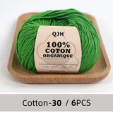 QJH 100% Cotton Yarn, Cotton Baby Sport Weight