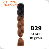 6 Pcs 24" Jumbo Synthetic Braids Hair Extensions