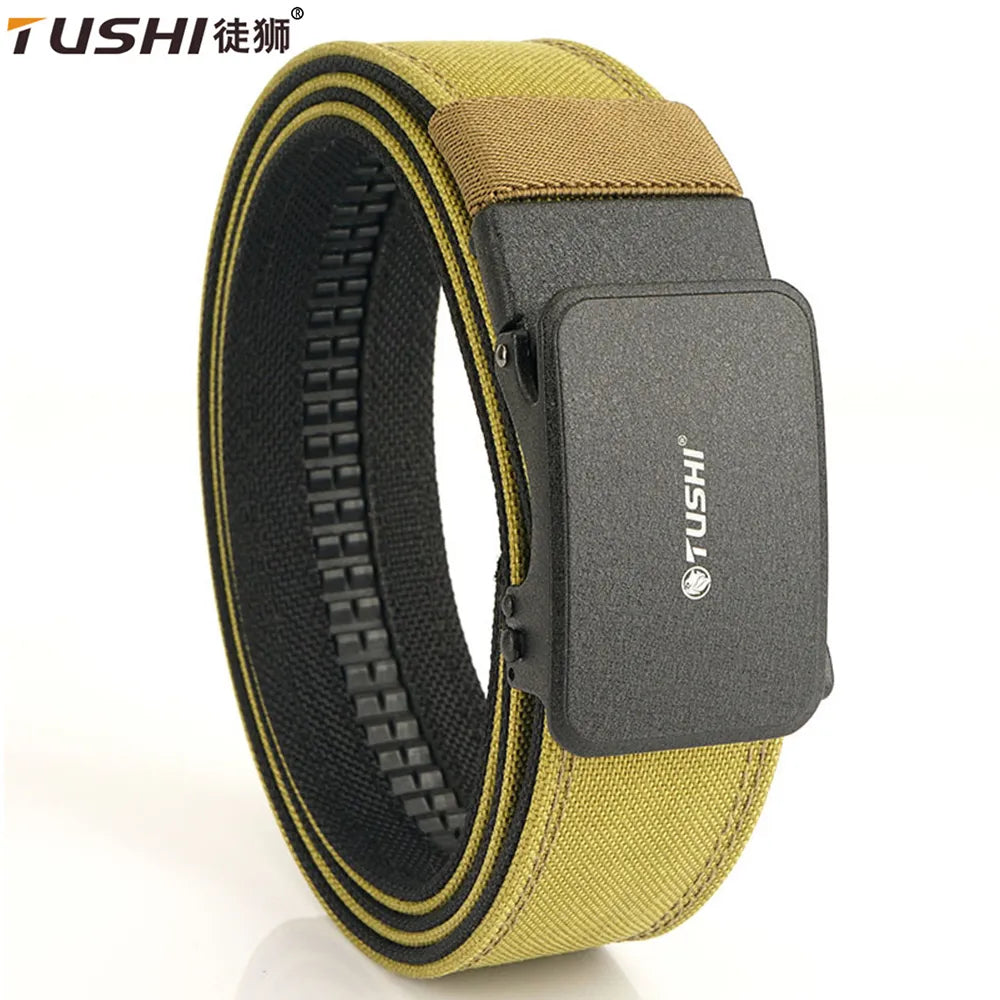 TUSHI belt men outdoor hunting metal tactical belt