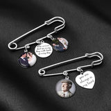 Personalised Bridal Photo Charm Custom Photo Brooch Photo