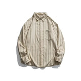 Men Casual Sweater Set Vintage Checkerboard Cardigan+Striped Long