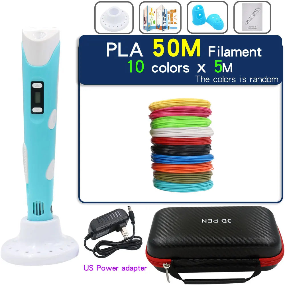 Creative 3D Printing Pen for Kids - LCD