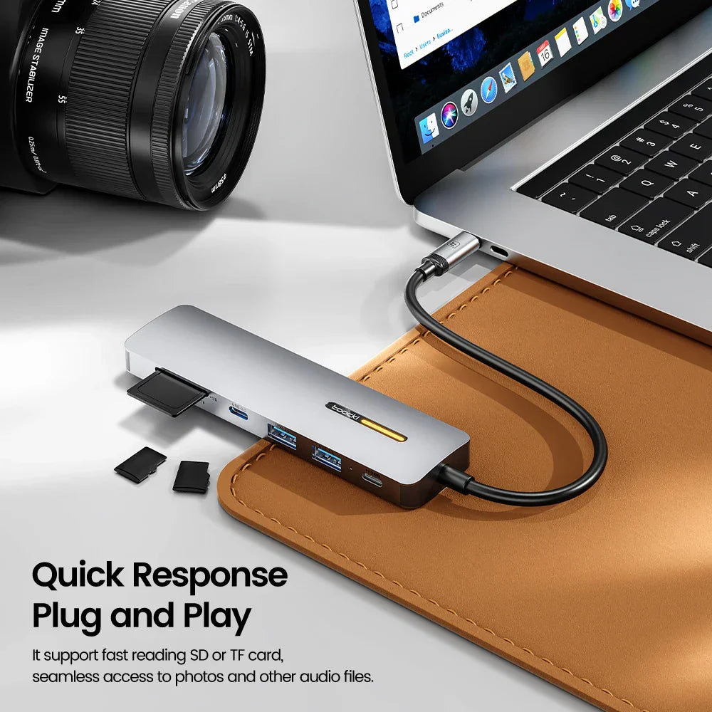 Toocki USB 3.0 HUB Type C To HDMI-Compatible