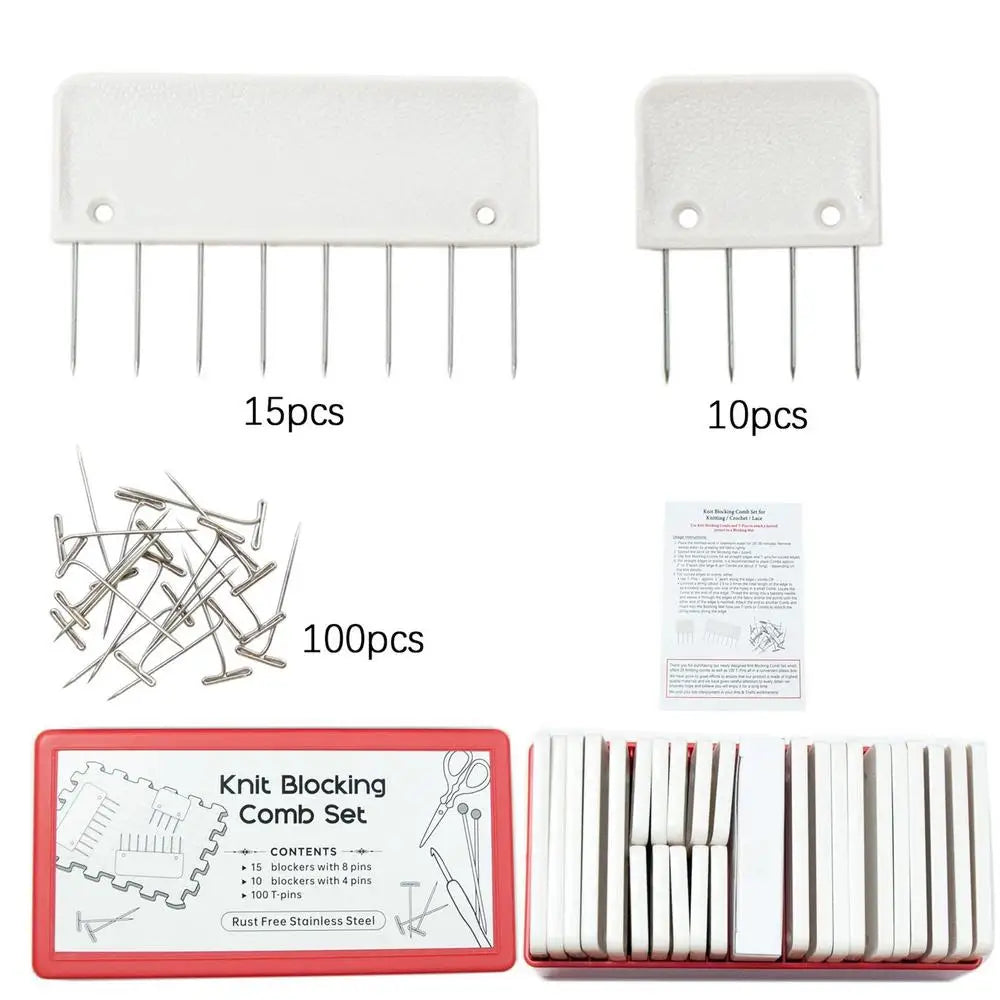 Knit Blockers Set Stainless Steel Knitting Blocking Mats