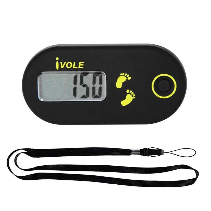 3D Digital Pedometer Mini Simple Walking Step Counter