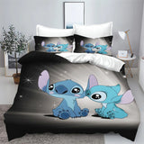 Stitch Bedding Set Cute Printed Cartoon Quilt Cover