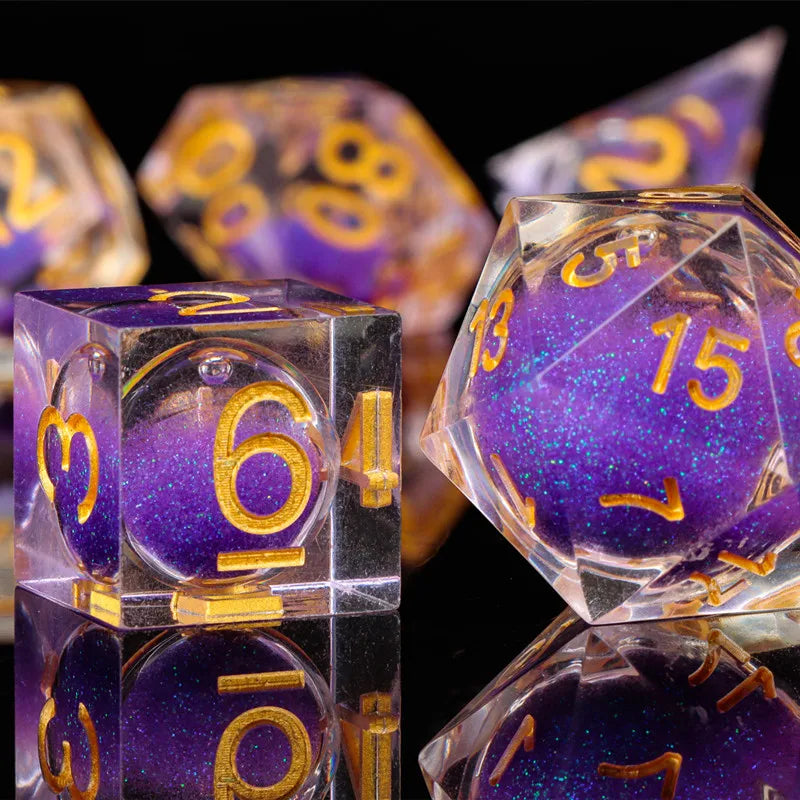 Sharp Edge Dice Dungeons and Dragons liquid core