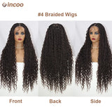 Boho Box Braid Wigs 613 Blonde 32 Inch