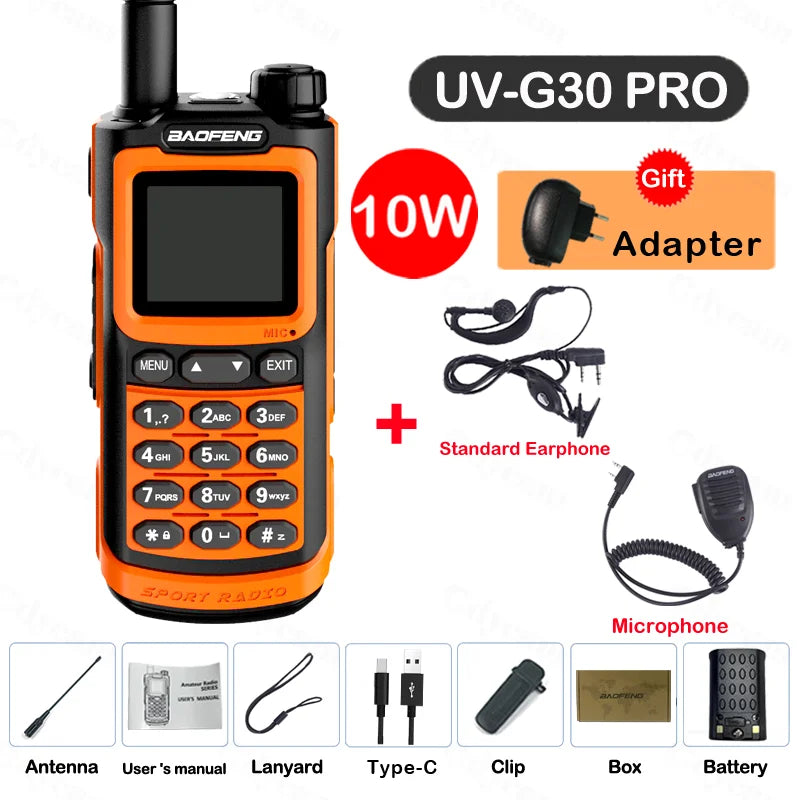 2024 Baofeng UV-G30 Pro Walkie Talkie Long Range