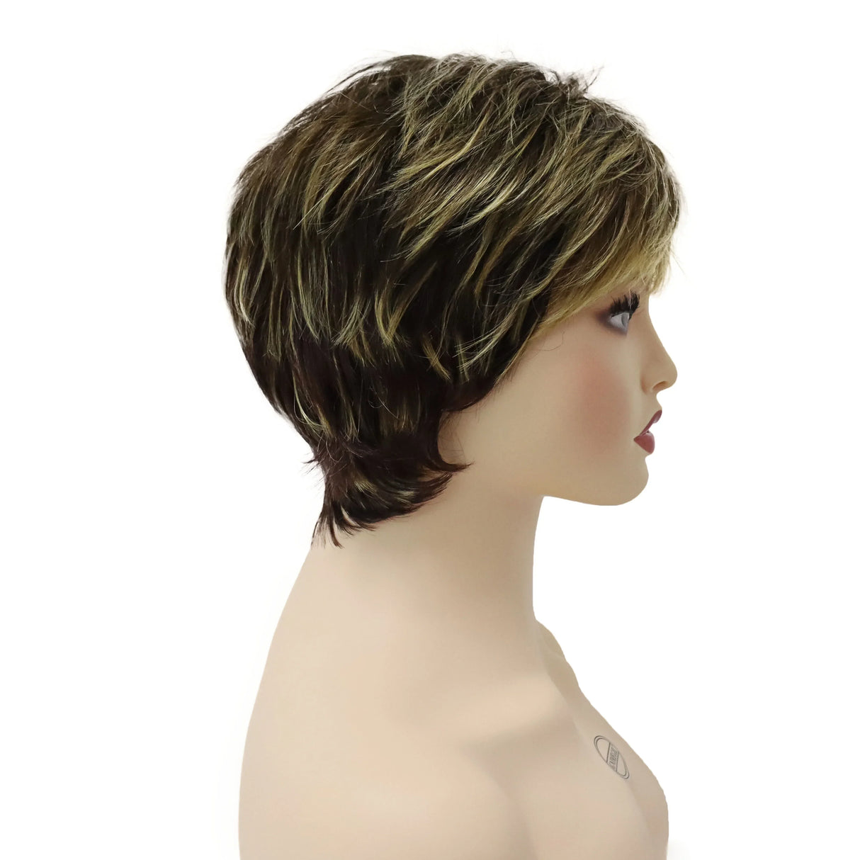 GNIMEGIL Synthetic Short Pixie Cut Wig Women Natural