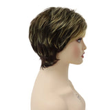 GNIMEGIL Synthetic Short Pixie Cut Wig Women Natural