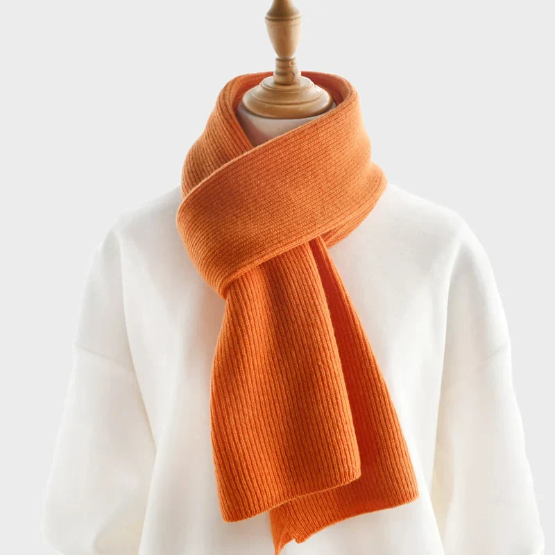 luxury cashmere knitted scarves solid color women or