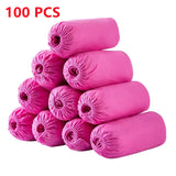 Disposable Shoe Covers 100PCS Non Slip Durable Waterproof