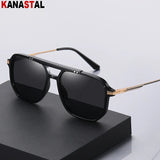 Men's Polarized Sunglasses UV400 TR Metal Colorful Square